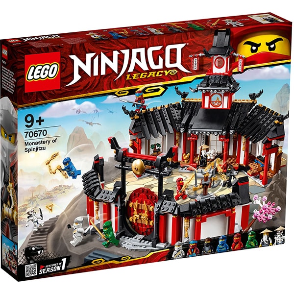 LEGO Ninjago: Manastirea Spinjitzu 70670, 9 ani+, 1070 piese