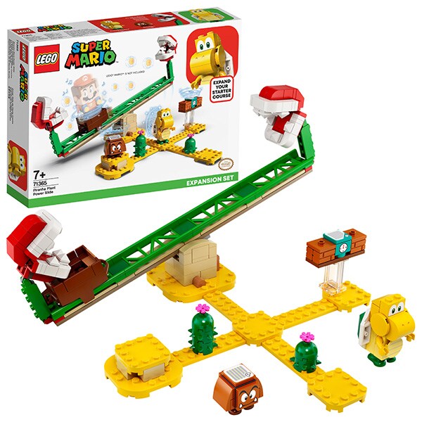 LEGO Mario: Set de extindere Toboganul Plantei Piranha 71365, 7 ani+, 217 piese