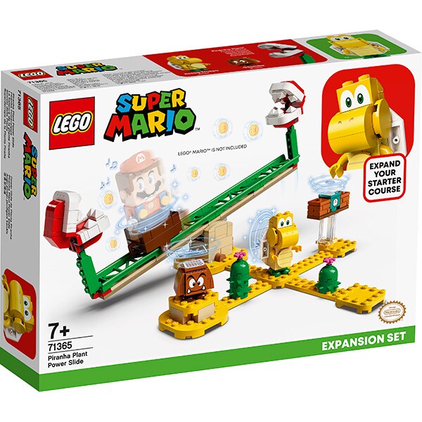 LEGO Mario: Set de extindere Toboganul Plantei Piranha 71365, 7 ani+, 217 piese