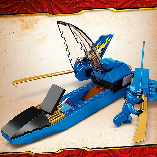 LEGO Ninjago: Intrecere cu avionul de lupta 71703, 4 ani+, 165 piese