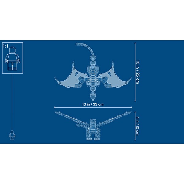 LEGO Ninjago: Dragonul de lupta al lui Wu 71718, 7 ani+, 321 piese