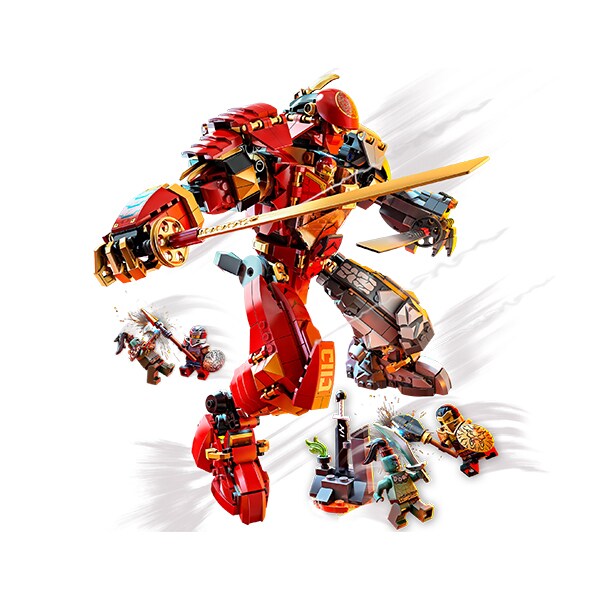 LEGO Ninjago: Robot Piatra de foc 71720, 9 ani+, 968 piese