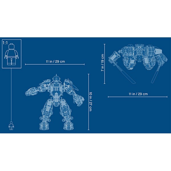 LEGO Ninjago: Robot Piatra de foc 71720, 9 ani+, 968 piese