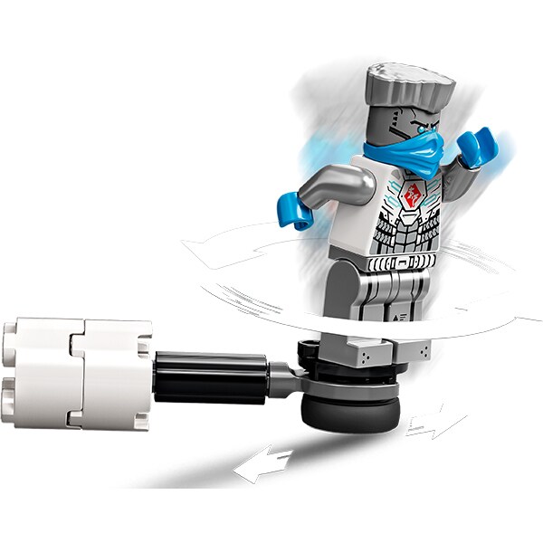 LEGO Ninjago: Set de lupta epica - Zane contra Nindroid 71731, 6 ani+, 57 piese