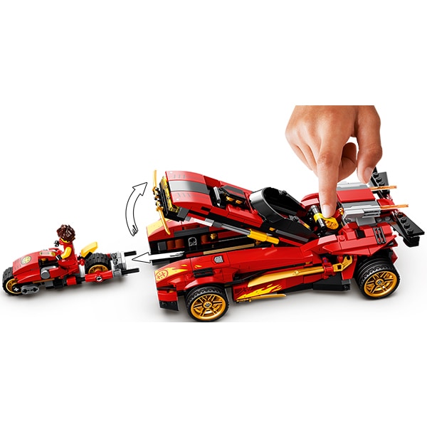LEGO Ninjago: incarcator Ninja X-1 71737, 8 ani+, 599 piese