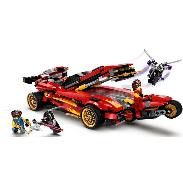 LEGO Ninjago: incarcator Ninja X-1 71737, 8 ani+, 599 piese