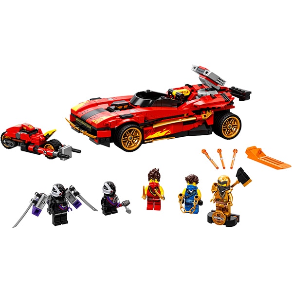 LEGO Ninjago: incarcator Ninja X-1 71737, 8 ani+, 599 piese