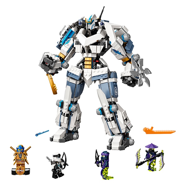 LEGO Ninjago: Lupta cu robotul de titan a lui Zane 71738, 9 ani+, 840 piese