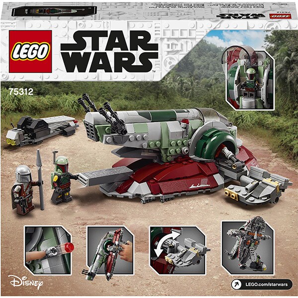 LEGO Star Wars: Boba Fetts Starship 75312, 9 ani+, 593 piese