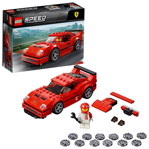 LEGO Speed Champions: Ferrari F40 Competizione 75890, 7 ani+, 198 piese