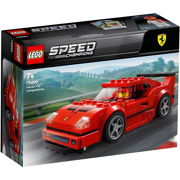 LEGO Speed Champions: Ferrari F40 Competizione 75890, 7 ani+, 198 piese