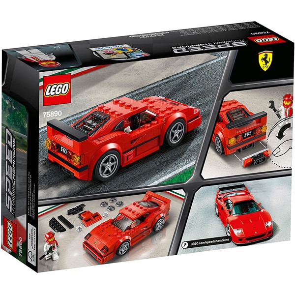 LEGO Speed Champions: Ferrari F40 Competizione 75890, 7 ani+, 198 piese
