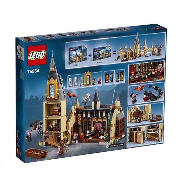 LEGO Harry Potter: Sala Mare Hogwarts 75954, 9 - 14 ani, 878 piese