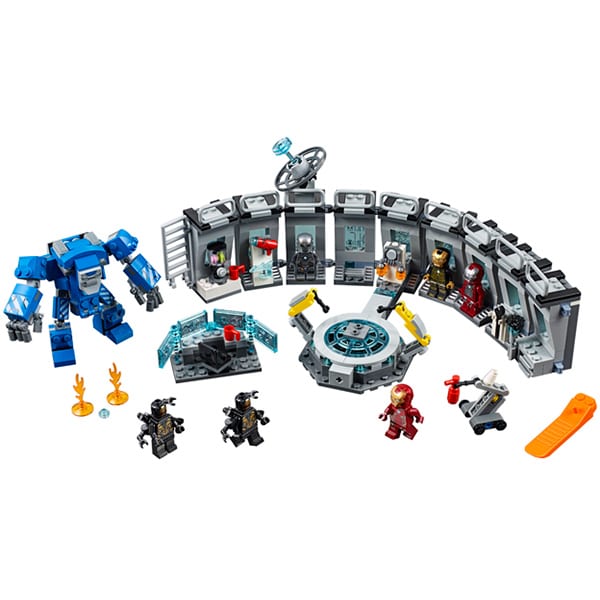 LEGO Super Heroes: Iron Man Sala Armurilor 76125, 7 ani+, 524 piese