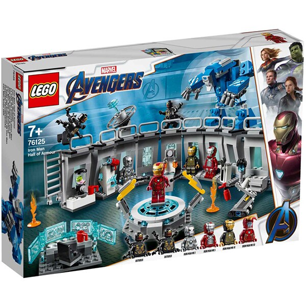 LEGO Super Heroes: Iron Man Sala Armurilor 76125, 7 ani+, 524 piese