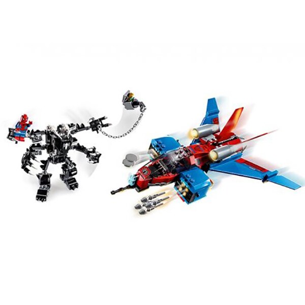 LEGO Super Heroes: Spiderjet contra Robotul Venom 76150, 7 ani+