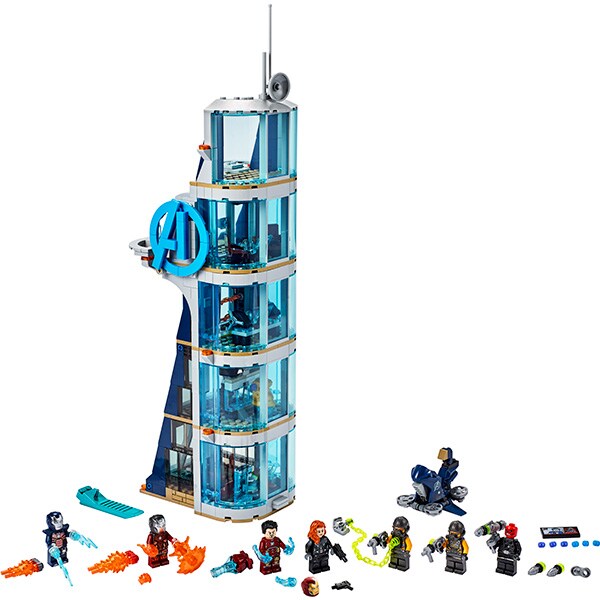 LEGO Super Heroes: Lupta din turn a Razbunatorilor 76166, 8 ani+, 685 piese