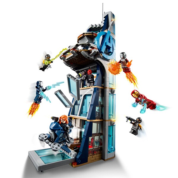 LEGO Super Heroes: Lupta din turn a Razbunatorilor 76166, 8 ani+, 685 piese