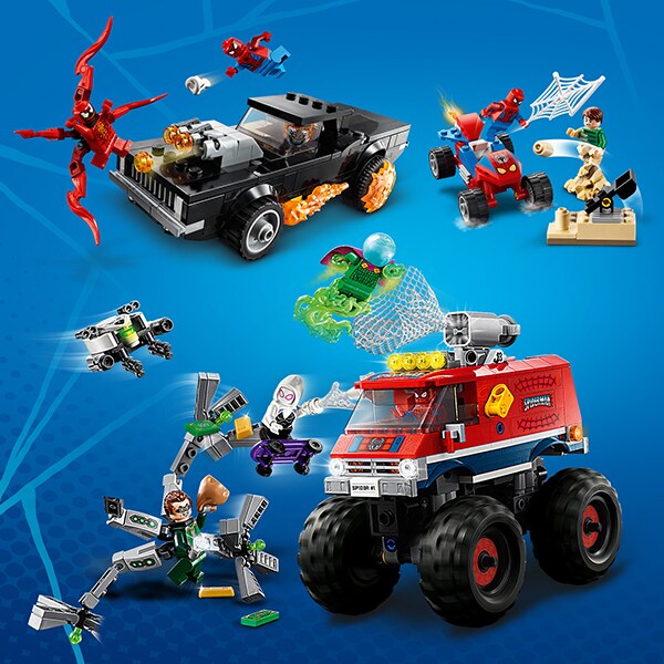 LEGO Super Heroes: Camionul gigant al Omului paianjen contra Mysterio 76174, 8 ani+, 439 piese