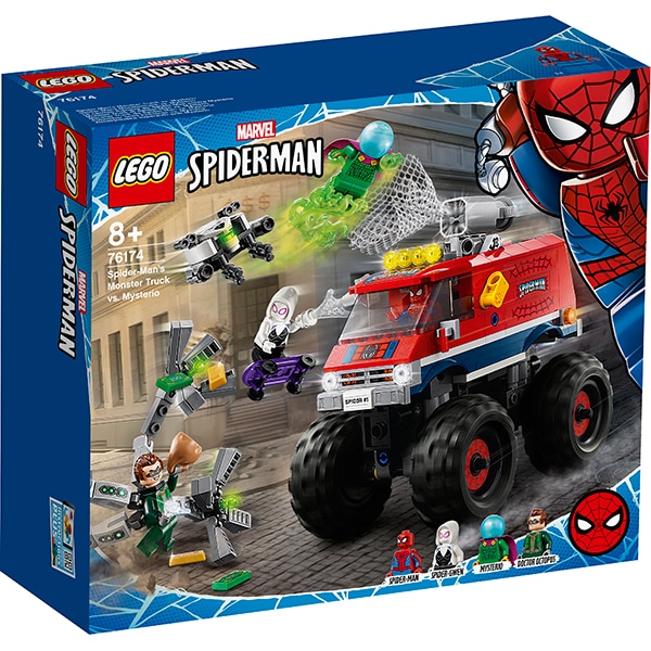 LEGO Super Heroes: Camionul gigant al Omului paianjen contra Mysterio 76174, 8 ani+, 439 piese