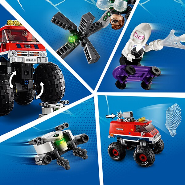 LEGO Super Heroes: Camionul gigant al Omului paianjen contra Mysterio 76174, 8 ani+, 439 piese
