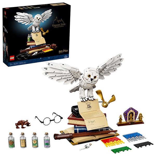 LEGO Harry Potter: Embleme Hogwarts - Editie de colectie 76391, 18 ani+, 3010 piese