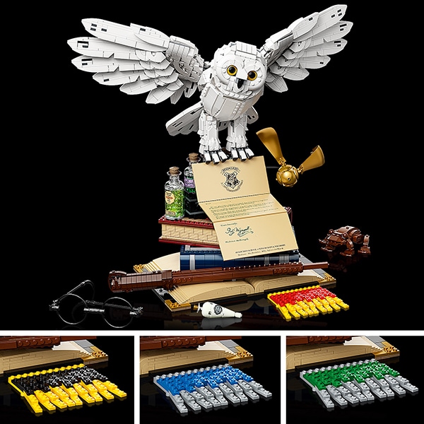 LEGO Harry Potter: Embleme Hogwarts - Editie de colectie 76391, 18 ani+, 3010 piese