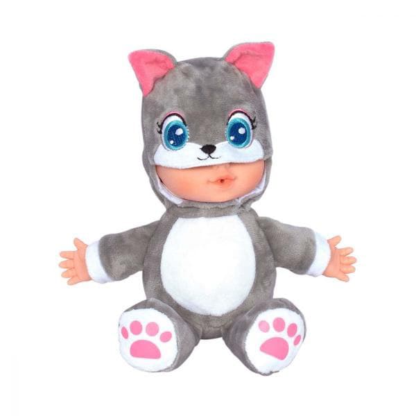 Papusa NORIEL Maia animalut Catel INT0892, 3 ani+, alb-gri inchis 