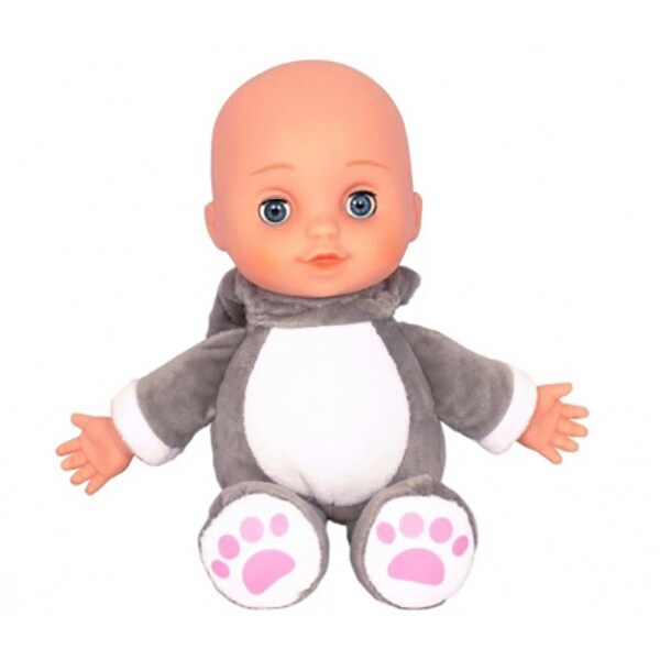 Papusa NORIEL Maia animalut Catel INT0892, 3 ani+, alb-gri inchis 