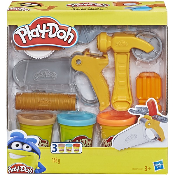 Set PLAY DOH Toolin around E3565, 3 ani+, galben-portocaliu