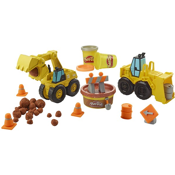 Set PLAY DOH Wheels - Excavator E4294, 3 ani+, galben-negru 