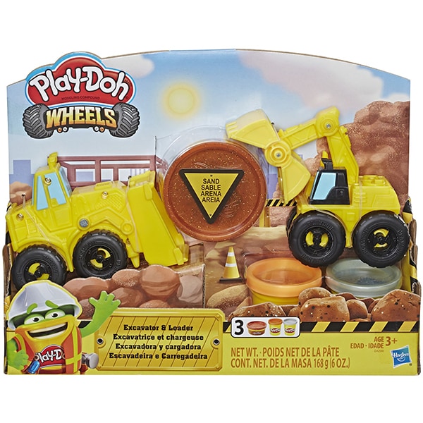 Set PLAY DOH Wheels - Excavator E4294, 3 ani+, galben-negru 