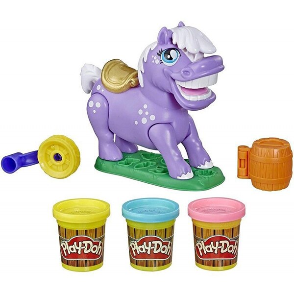 Set PLAY DOH Animal Crew: Poneiul Naybelle E6726, 3 ani+, mov