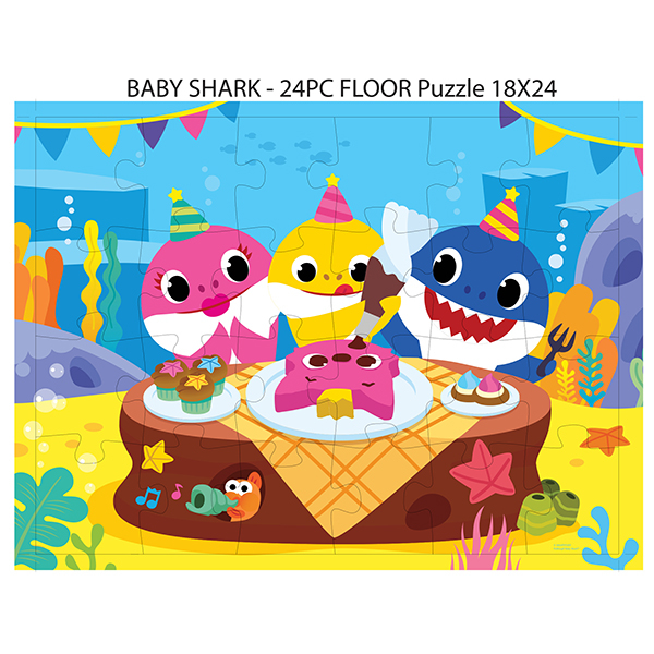 Puzzle SPIN MASTER Baby Shark 6054915, 4 ani+, 24 piese