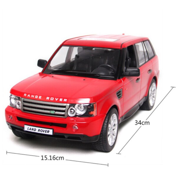 Masinuta cu telecomanda RASTAR Range Rover Sport RAS28200, 3 ani+, rosu-negru