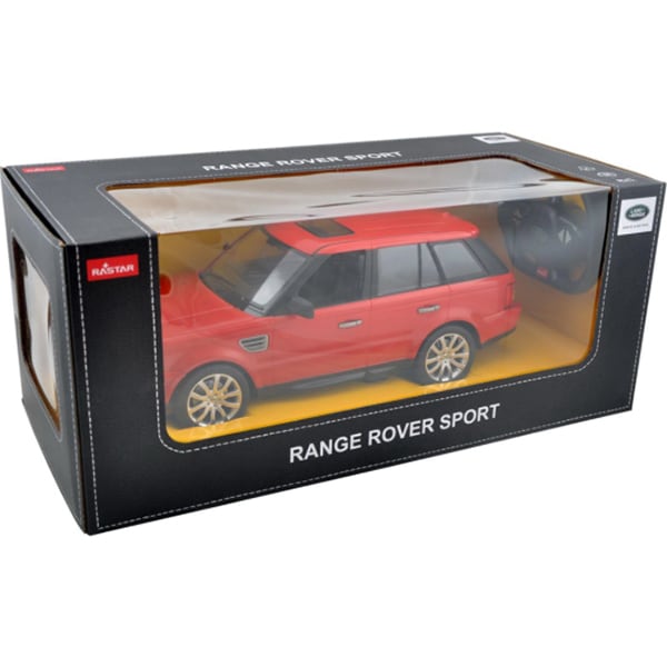 Masinuta cu telecomanda RASTAR Range Rover Sport RAS28200, 3 ani+, rosu-negru