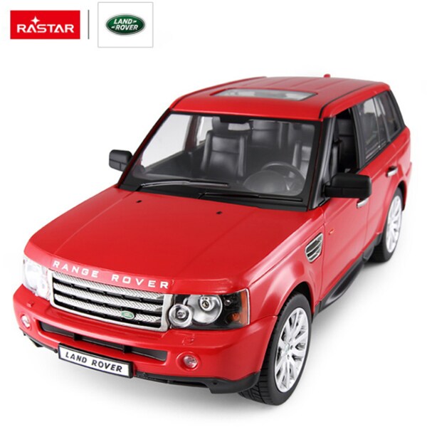 Masinuta cu telecomanda RASTAR Range Rover Sport RAS28200, 3 ani+, rosu-negru