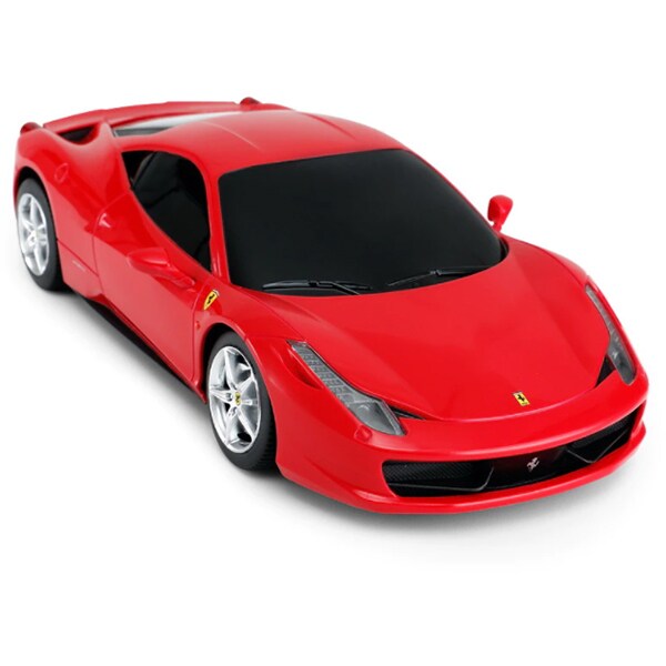 Masinuta cu telecomanda RASTAR Ferrari 458 Italia RAS53400, 3 ani+, rosu-negru