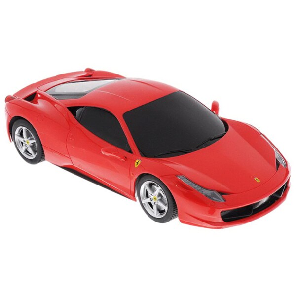 Masinuta cu telecomanda RASTAR Ferrari 458 Italia RAS53400, 3 ani+, rosu-negru