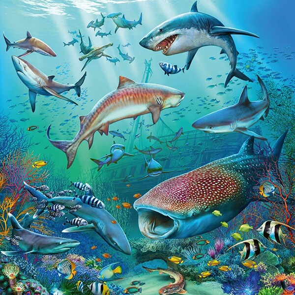 Puzzle RAVENSBURGER Lumea subacvatica RVSPC05149, 5 ani+, 147 piese