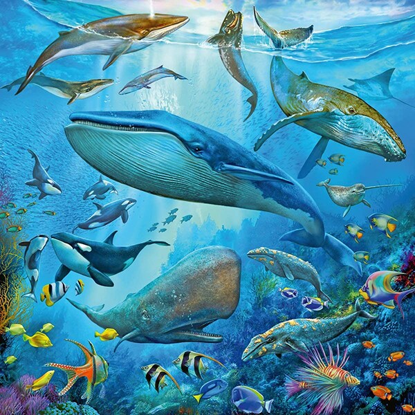 Puzzle RAVENSBURGER Lumea subacvatica RVSPC05149, 5 ani+, 147 piese