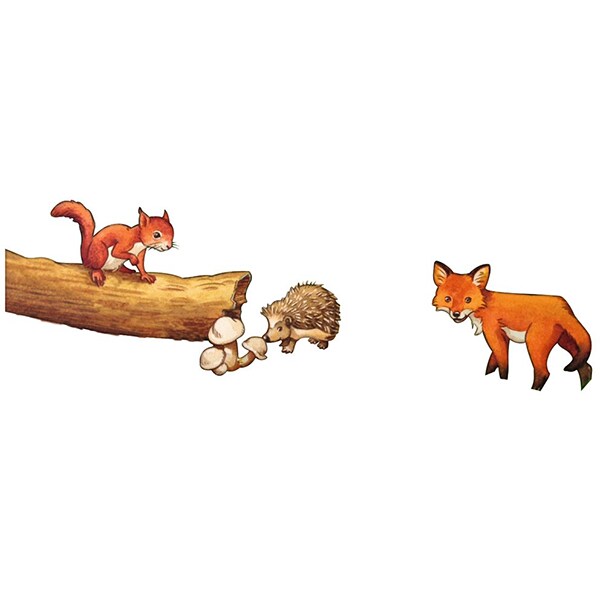 Puzzle RAVENSBURGER Puiuti de animale in padure RVSPC06376, 3 ani+, 15 piese