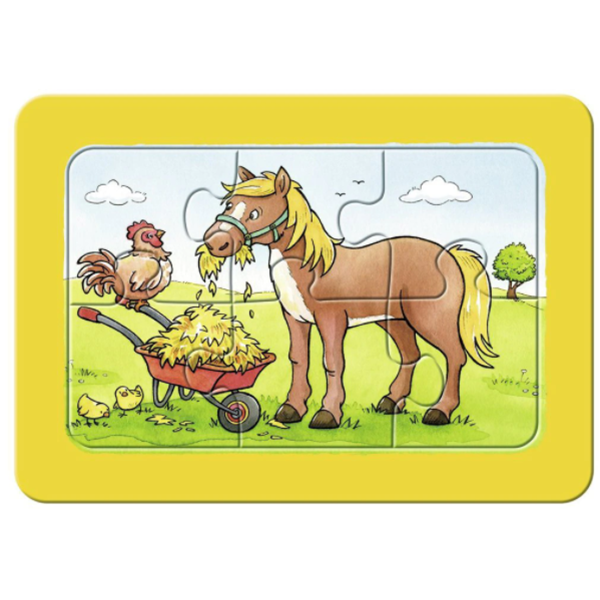 Puzzle RAVENSBURGER My First Puzzles - Animale RVSPC06571, 3 ani+, 18 piese