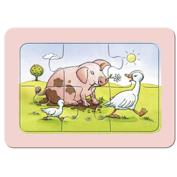 Puzzle RAVENSBURGER My First Puzzles - Animale RVSPC06571, 3 ani+, 18 piese