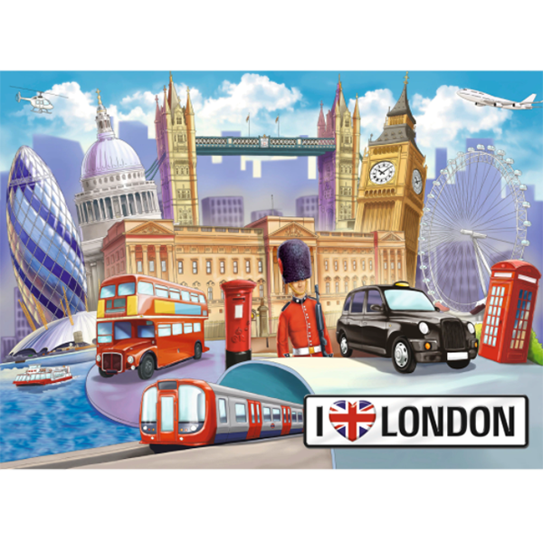Puzzle RAVENSBURGER Londra RVSPC10607, 6 ani+, 100 piese