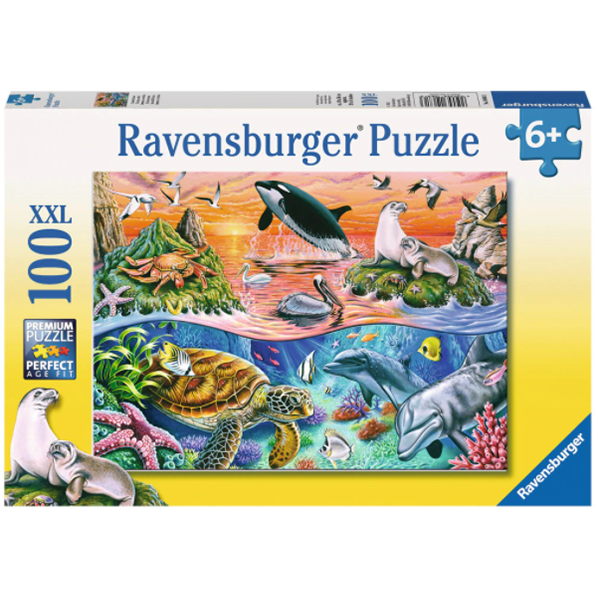 Puzzle RAVENSBURGER Minunatul ocean RVSPC10681, 6 ani+, 100 piese