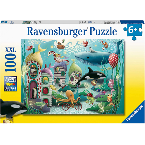Puzzle RAVENSBURGER Animale subacvatice RVSPC12972, 6 ani+, 100 piese