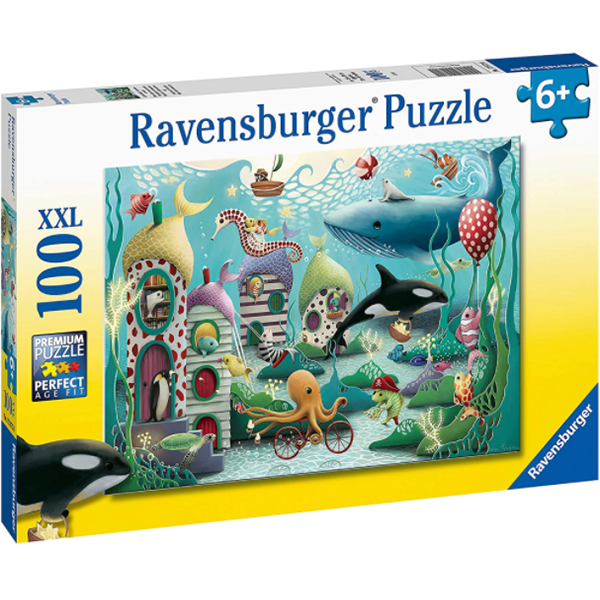 Puzzle RAVENSBURGER Animale subacvatice RVSPC12972, 6 ani+, 100 piese