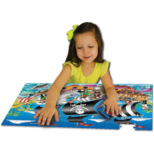 Puzzle THE LEARNING JOURNEY Barca piratilor TLJ113851, 3 ani+, 100 piese