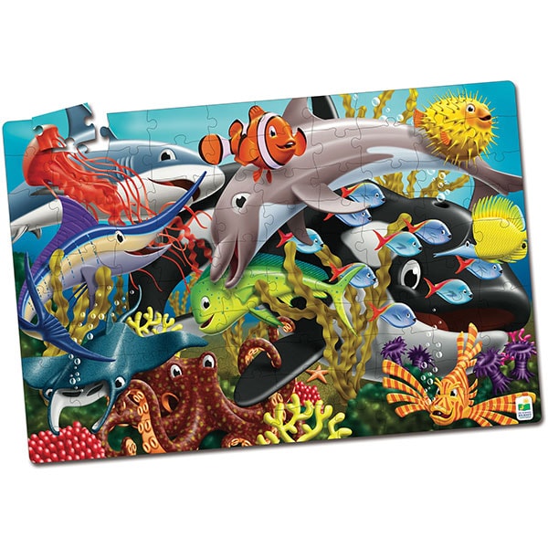 Puzzle THE LEARNING JOURNEY Viata marina TLJ115220, 3 ani+, 100 piese